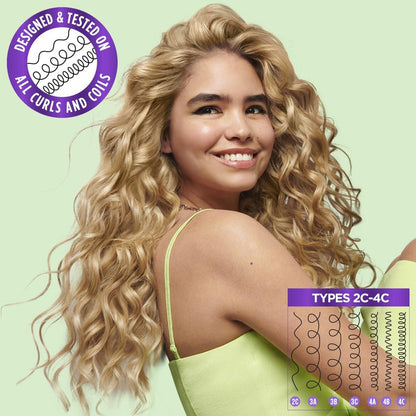 Garnier Fructis Method for Curls Curly Hair Set: Feuchtigkeitsspendendes Shampoo, Haarmaske und Curl-Refresher-Spray für Locken von 2C bis 4C