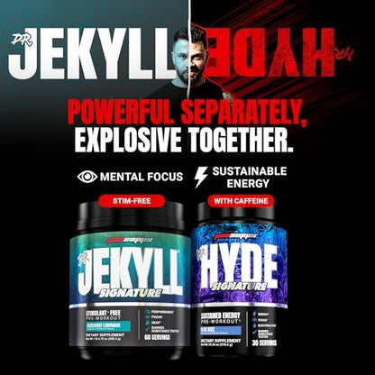 ProSupps Mr. Hyde Signature Pre Workout Drink Mix – Leistung, Energie & Ausdauer mit Kreatin, Beta-Alanin & Koffein – Saubere Gym-Ergänzung für Männer & Frauen (Blue Razz, 12 Portionen zum Mitnehmen)