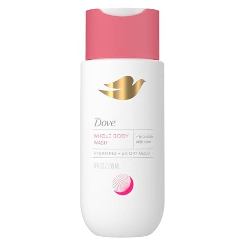 Dove Intimwaschgel für Frauen – Gynäkologisch getestet, unparfümiert, feuchtigkeitsspendend, pH-optimiert, für empfindliche Haut, 237 ml