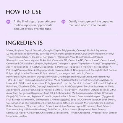Bakuchiol Plumping Capsule Cream – Retinol-Alternative Feuchtigkeitscreme für Festigkeit und Porenpflege mit 99% reinem Bakuchiol, 5 Arten Kollagen & Ceramid-Komplex, 1,69 fl.oz / 50ml