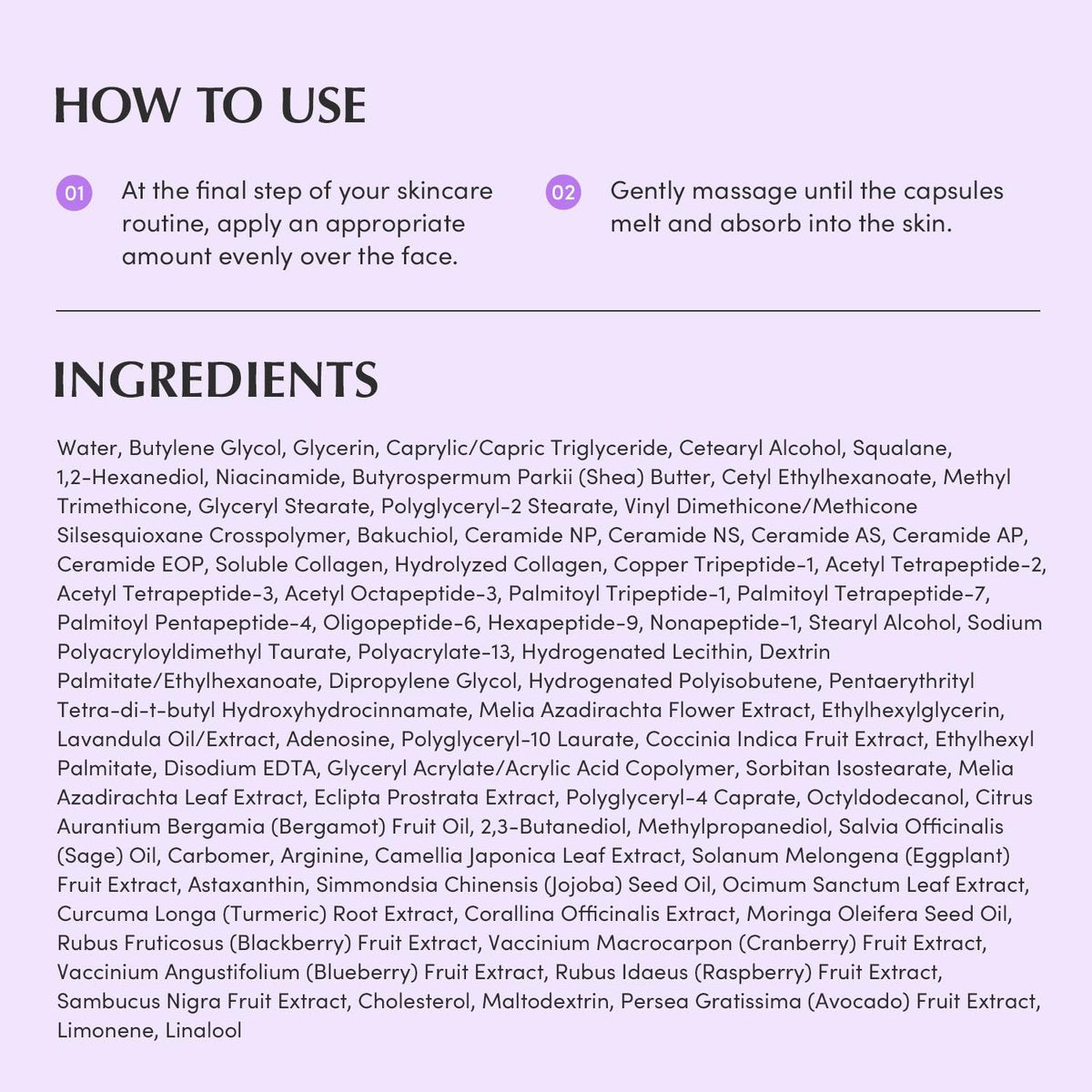 Bakuchiol Plumping Capsule Cream – Retinol-Alternative Feuchtigkeitscreme für Festigkeit und Porenpflege mit 99% reinem Bakuchiol, 5 Arten Kollagen & Ceramid-Komplex, 1,69 fl.oz / 50ml
