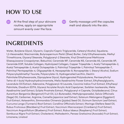 Bakuchiol Plumping Capsule Cream – Retinol-Alternative Feuchtigkeitscreme für Festigkeit und Porenpflege mit 99% reinem Bakuchiol, 5 Arten Kollagen & Ceramid-Komplex, 1,69 fl.oz / 50ml