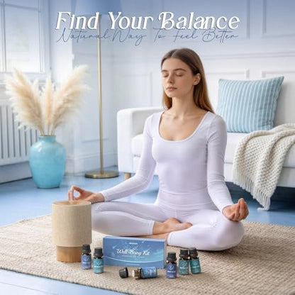 ARVIDSSON Ätherische Öle Set – Wohlfühl-Mischungen für Diffuser & Kerzenherstellung – Happy, Sweet Dreams, Serenity, Breathe, Energy, Air Freshening – 6 x 10 ml