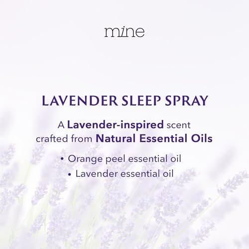 Lavendel Schlafspray mit Melatonin – Entspannendes Kissen Spray für Erwachsene, Geschenk für Väter, Teenager und Frauen