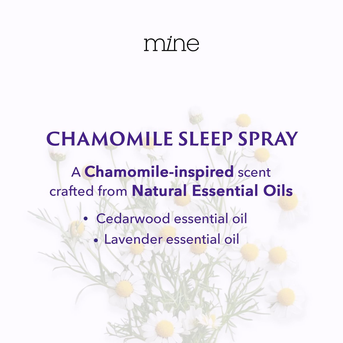 Kamilleninspiriertes Lavendel-Schlafspray mit Melatonin – Entspannendes Geschenk für Väter – Natürliches Kissen-Spray für besseren Schlaf mit Lavendel & Zedernholz, Geschenk für Teenager-Mädchen und Frauen