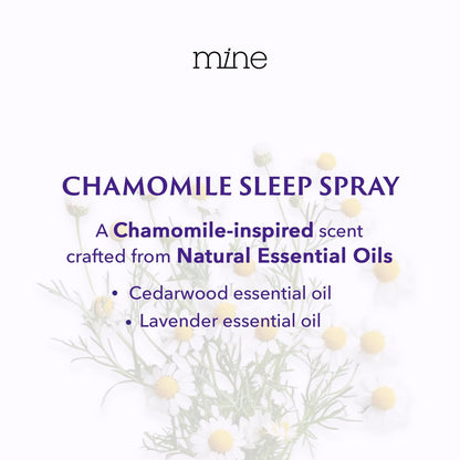 Kamilleninspiriertes Lavendel-Schlafspray mit Melatonin – Entspannendes Geschenk für Väter – Natürliches Kissen-Spray für besseren Schlaf mit Lavendel & Zedernholz, Geschenk für Teenager-Mädchen und Frauen