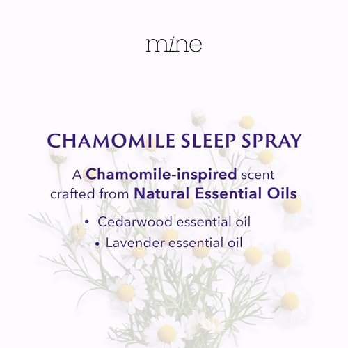 Kamilleninspiriertes Lavendel-Schlafspray mit Melatonin – Entspannendes Geschenk für Väter – Natürliches Kissen-Spray für besseren Schlaf mit Lavendel & Zedernholz, Geschenk für Teenager-Mädchen und Frauen