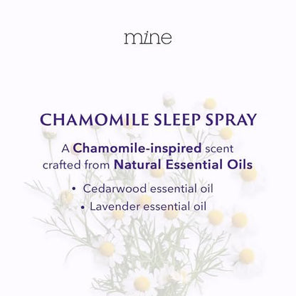 Kamilleninspiriertes Lavendel-Schlafspray mit Melatonin – Entspannendes Geschenk für Väter – Natürliches Kissen-Spray für besseren Schlaf mit Lavendel & Zedernholz, Geschenk für Teenager-Mädchen und Frauen