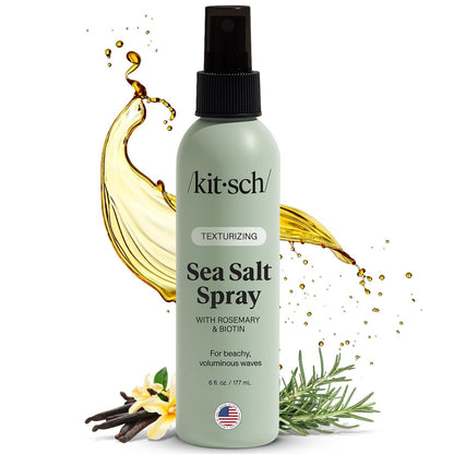 Kitsch Meersalzspray für Männer und Frauen | Haarspray mit Rosmarin, Biotin, Magnesium – Haartexturierer für natürliche Locken und Beach Waves | Ideales Geschenk für Frauen, 177 ml