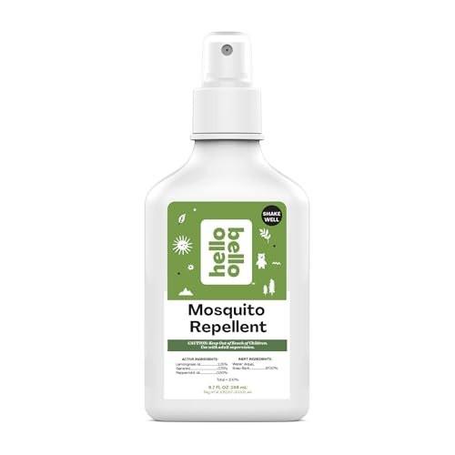 Hello Bello Mückenschutzspray – Insektenschutz mit Lemongras- und Pfefferminzölen, 200 ml Flasche
