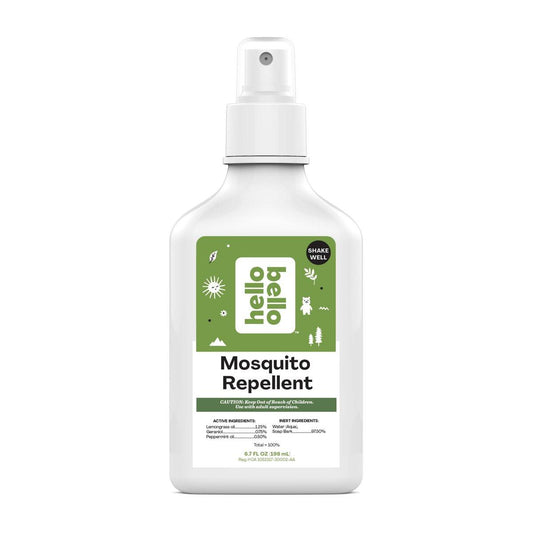Hello Bello Mückenschutzspray – Insektenschutz mit Lemongras- und Pfefferminzölen, 200 ml Flasche