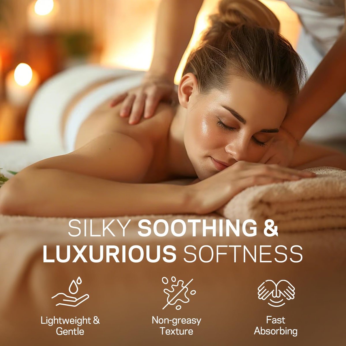 AMOADO Massageöl für Massagetherapie, 10,5 Unzen – Arnikaöl, Anti-Cellulite, Eukalyptus- und Lavendelöl, Schmerzlinderung & Spa-Entspannung, Geschenkset