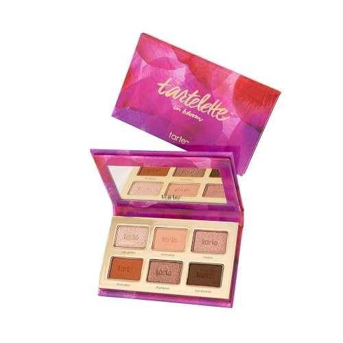 tarte tartelette in bloom Mini Amazonian Clay Lidschattenpalette – Neutrale Bronze-Töne mit Schimmer und Matt, langanhaltende Pigmente, cremige Textur, tierversuchsfrei