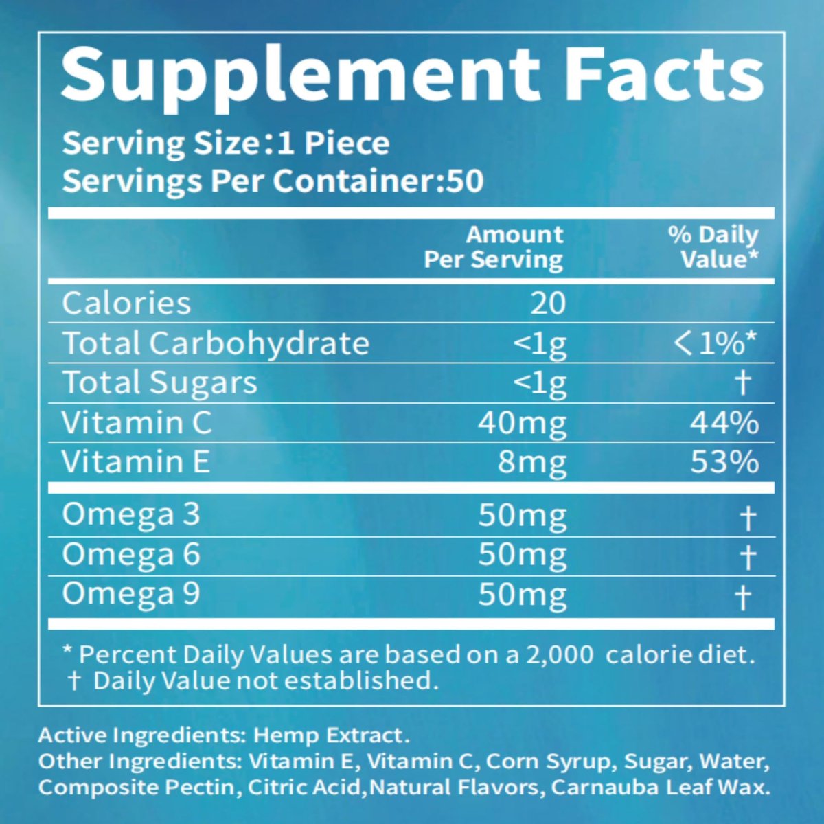 HOOLOO Hanf Gummis für Erwachsene, 6 fruchtige Geschmacksrichtungen für tiefe Nachtruhe und Entspannung, mit Vitaminen und Omega 3, hergestellt in den USA