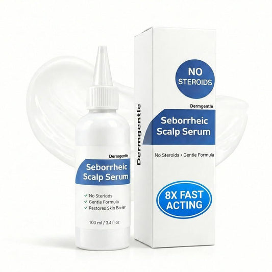 Dermgentle Seborrhoisches Kopfhaut-Serum 8X Schnellwirkend - Beruhigende Rötungen Dermatitis - Schnellwirkende Salbe für Kopfhaut, Gesicht, Brust und Körper für Männer und Frauen 1 Packung