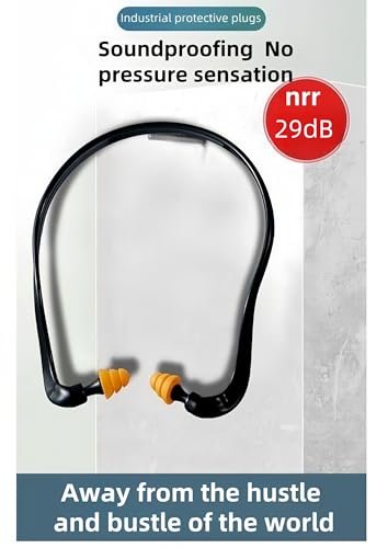 3er-Pack Ohrstöpsel mit Band für Schießsport, 29 dB NRR Geräuschunterdrückung für Schlaf/Arbeit/Konzerte – Wiederverwendbare Silikon-Ohrstöpsel für Gehörschutz, Schwimmen & Bauarbeiten (Leicht, rutschfestes Design)