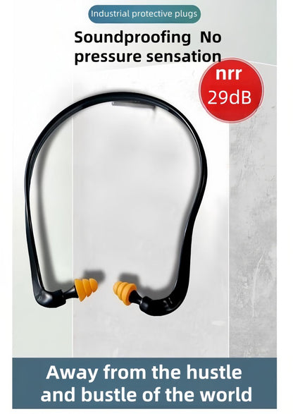 3er-Pack Ohrstöpsel mit Band für Schießsport, 29 dB NRR Geräuschunterdrückung für Schlaf/Arbeit/Konzerte – Wiederverwendbare Silikon-Ohrstöpsel für Gehörschutz, Schwimmen & Bauarbeiten (Leicht, rutschfestes Design)