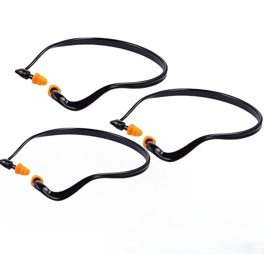 3er-Pack Ohrstöpsel mit Band für Schießsport, 29 dB NRR Geräuschunterdrückung für Schlaf/Arbeit/Konzerte – Wiederverwendbare Silikon-Ohrstöpsel für Gehörschutz, Schwimmen & Bauarbeiten (Leicht, rutschfestes Design)