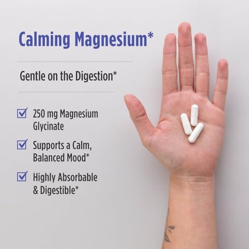 Nordic Naturals Vegetarische Magnesiumglycinat Kapseln, ungesüßt, 90 Stück – 250 mg Magnesium pro Portion – Hoch bioverfügbare Unterstützung für Muskel- & Herz-Kreislauf-Funktion – Nicht-GVO – 30 Portionen