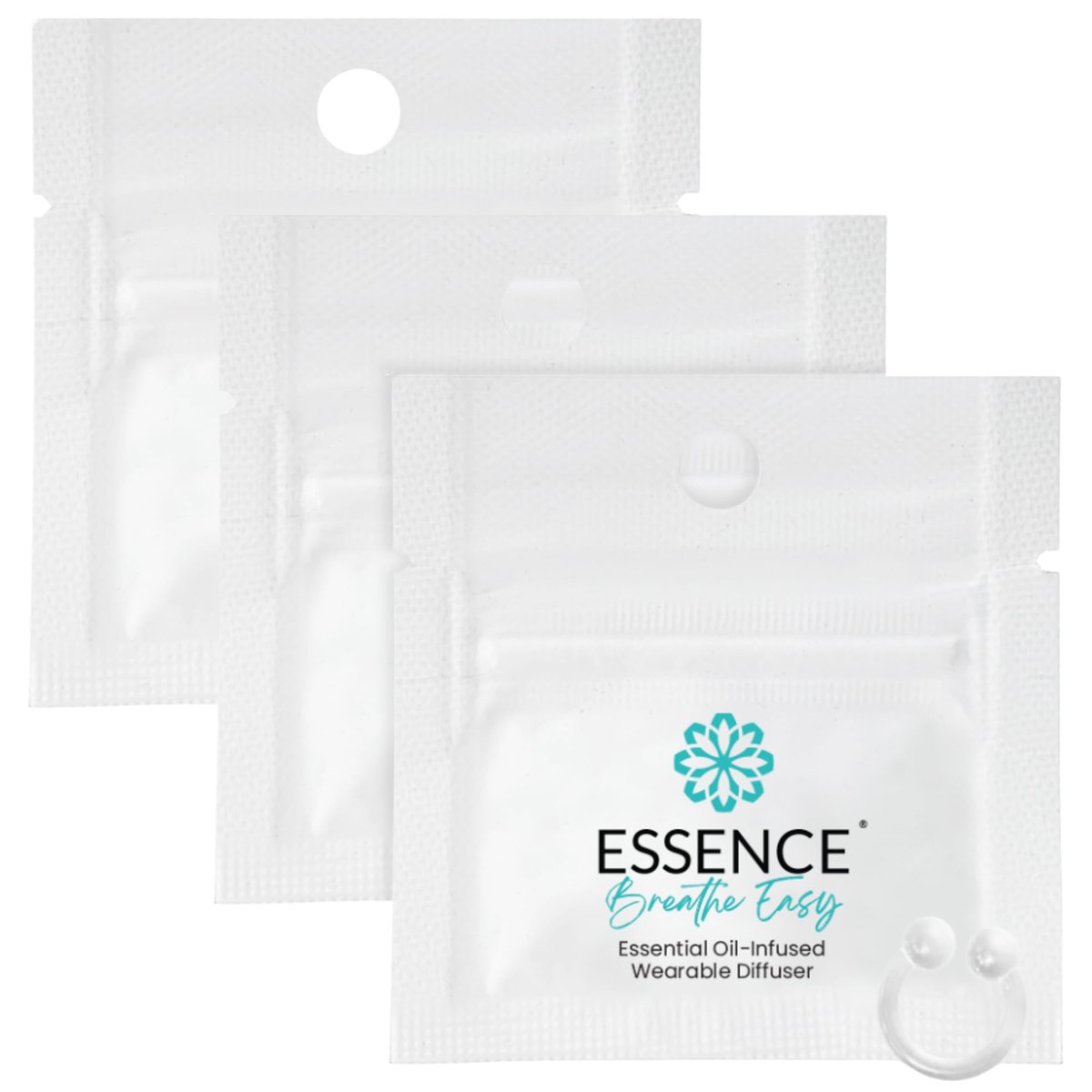 HONÉ Essence Aromatherapie Nasaler Diffuser – Atemwegserfrischendes Duftöl Nasenring Set – Persönlicher Duftclip für Reisen, Arbeit & Alltag – Hergestellt in den USA (3er Pack)