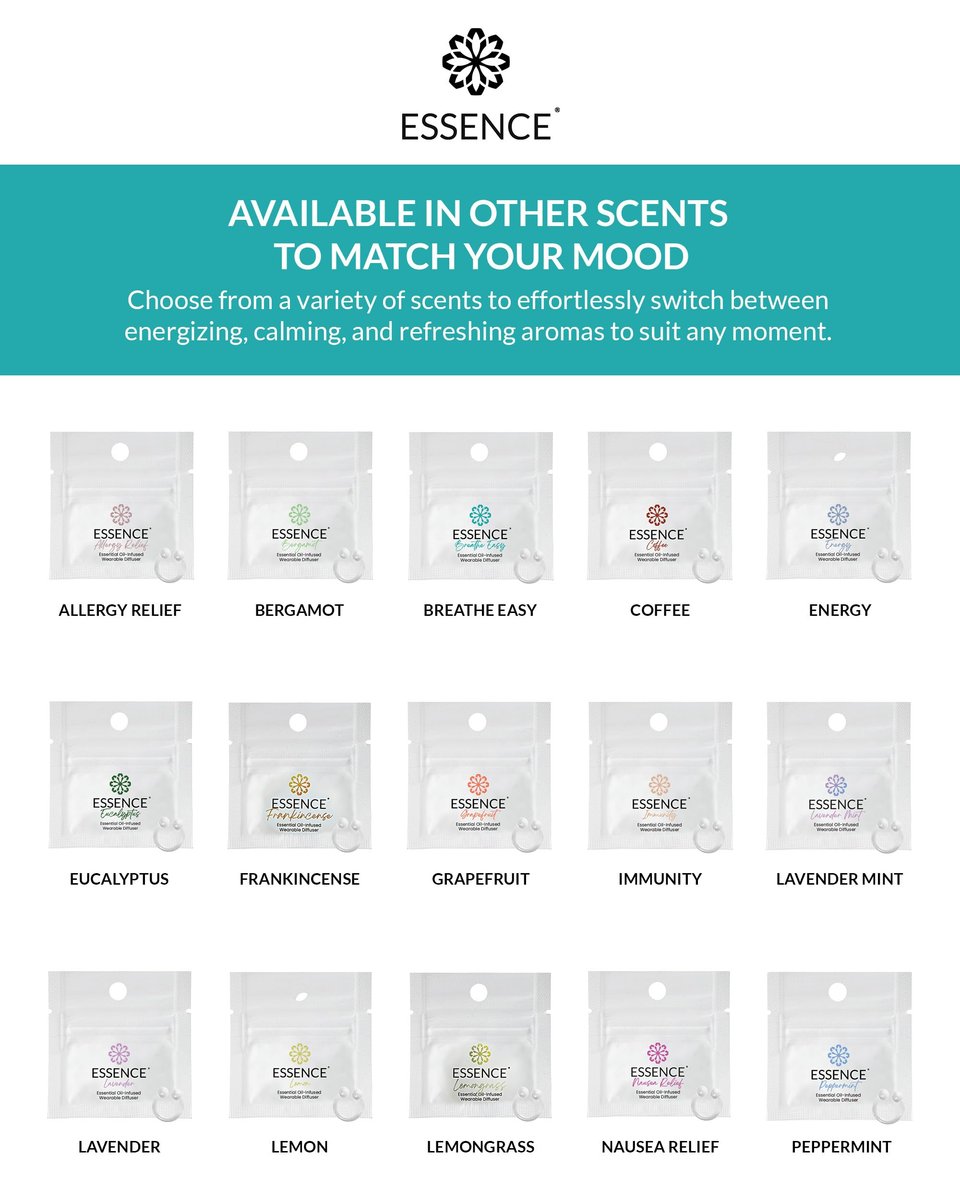 HONÉ Essence Aromatherapie Nasaler Diffuser – Atemwegserfrischendes Duftöl Nasenring Set – Persönlicher Duftclip für Reisen, Arbeit & Alltag – Hergestellt in den USA (3er Pack)