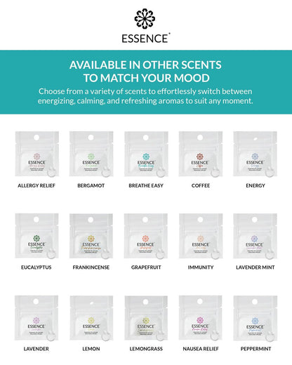 HONÉ Essence Aromatherapie Nasaler Diffuser – Atemwegserfrischendes Duftöl Nasenring Set – Persönlicher Duftclip für Reisen, Arbeit & Alltag – Hergestellt in den USA (3er Pack)