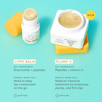 Drunk Elephant Plump-C Tripeptide Lippe Mask – 20 g / 0,7 oz – Klinische Clean Skincare – Tierversuchsfrei – Ohne ätherische Öle, Silikone und Duftstoffe