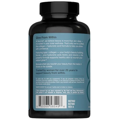 NeoCell Marine Collagen Peptide Kapseln | 180 Kapseln | mit Hyaluronsäure | Doppelte Stärke | Für Nägel, Haut & Haare