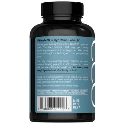 NeoCell Hyaluronsäure-Komplex 900mg | 120 Kapseln | mit bioaktiven Kollagenpeptiden & MSM | Premium-Formel