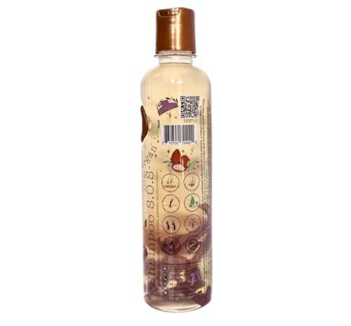 RITUAL BOTANICO Onion Shampoo mit Zwiebel- und Arganöl – Ultrareparierendes S.O.S. Shampoo für beschleunigtes Haarwachstum, mehr Fülle, Glanz und Geschmeidigkeit – 400 ml
