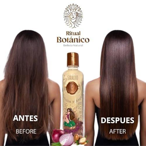 RITUAL BOTANICO Onion Shampoo mit Zwiebel- und Arganöl – Ultrareparierendes S.O.S. Shampoo für beschleunigtes Haarwachstum, mehr Fülle, Glanz und Geschmeidigkeit – 400 ml