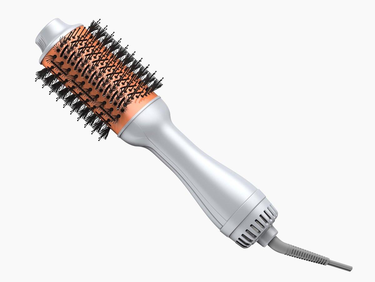 SHEGLAM Ovaler Haarbürsten-Föhn 4-in-1 Heißluftstyler 2,8 Zoll, 3 Heizstufen, Ionenborsten für frizzfreie Blowouts