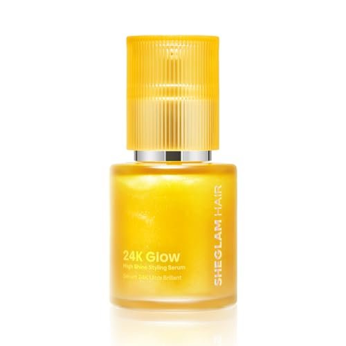 SHEGLAM 24K Glow Haaröl Serum – 10-in-1 Behandlung gegen Frizz, für Glanz & Hitzeschutz mit Mandel- & Macadamianussöl, für alle Haartypen, 50 ml
