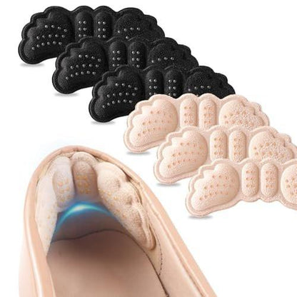 6 Paar Fersenpolster für Schuhe: Fersengripps für Damen und Herren – Fersenkissen, Schuhe zu groß – Ultra beruhigende Fersenschützer gegen Fersenschmerzen, Rutschen, Blasen und Reibung