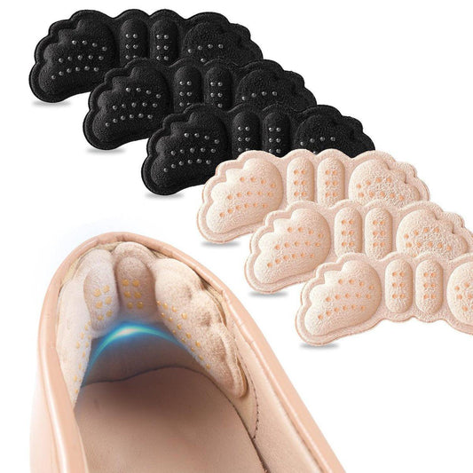 6 Paar Fersenpolster für Schuhe: Fersengripps für Damen und Herren – Fersenkissen, Schuhe zu groß – Ultra beruhigende Fersenschützer gegen Fersenschmerzen, Rutschen, Blasen und Reibung