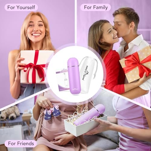 Easy@Home Tragbares Reise-Bidet EPB-01 Pink: Periflasche für die Zeit nach der Geburt – Handdusche für Damenpflege & persönliche Hygiene | 380 ml (12,8 oz)