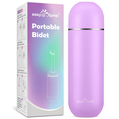 Easy@Home Tragbares Reise-Bidet EPB-01 Pink: Periflasche für die Zeit nach der Geburt – Handdusche für Damenpflege & persönliche Hygiene | 380 ml (12,8 oz)