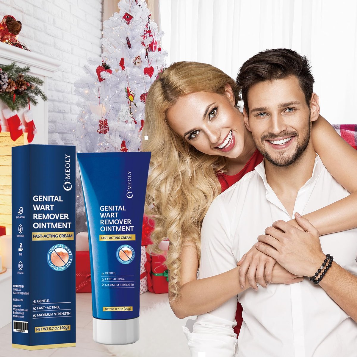 MEOLY Genital Warzen Entferner Creme – Schnell wirkende Salicylsäure Creme für Männer und Frauen
