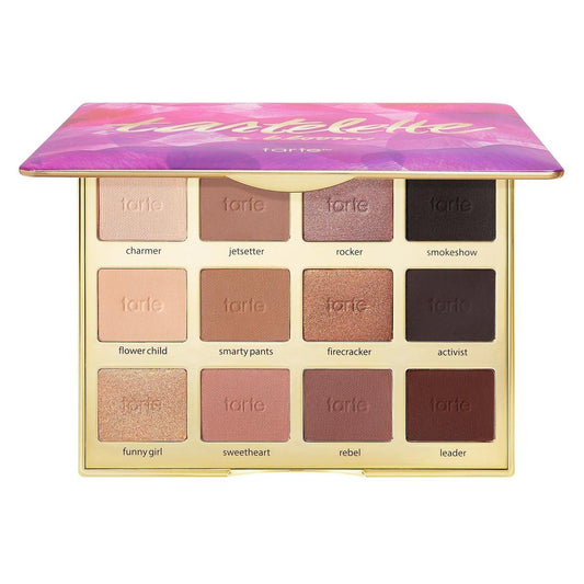 tarte tartelette in bloom Amazonian Clay Lidschattenpalette – Neutrale Matt- & Schimmer-Finish, langhaftend, aufbaubar, vegan & tierversuchsfrei