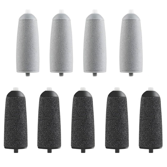 9-teiliges Set Pediküre-Ersatzköpfe für elektrische Hornhautentferner – 5 extra grobe & 4 reguläre grobe Roller-Refills kompatibel mit ZABOUL/haootadiy (9-teilig 01)