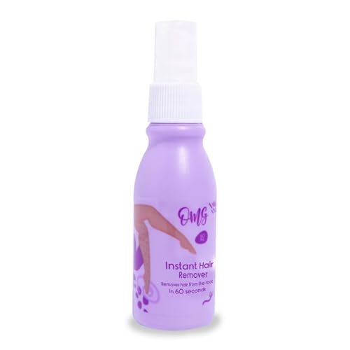 Depilador Haar Entfernungs Spray für Frauen und Männer 60 ml – Schnelle & einfache Körperhaarentfernung für Beine, Achseln, Arme und Bikinizone – Sanfte Anwendung – O.m.g.