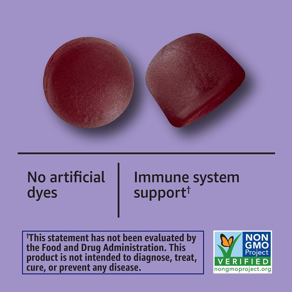 Elderberry 50 mg Gummis für Erwachsene, 120 Stück