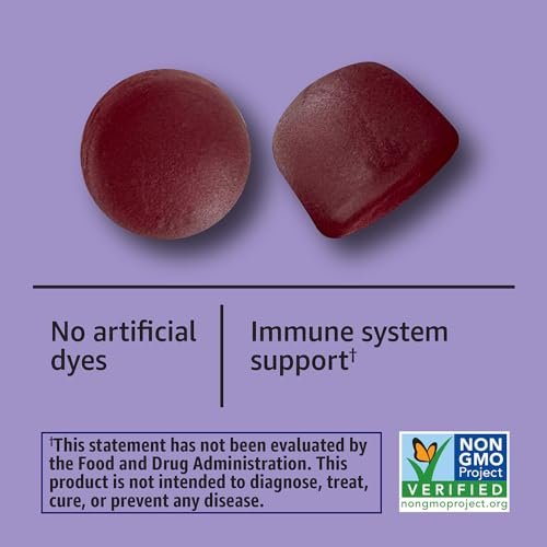 Elderberry 50 mg Gummis für Erwachsene, 120 Stück