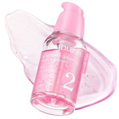 numbuzin No.2 Rose PDRN Collagen Plumping Serum – Hydratisierendes & festigendes Serum mit Peptiden für pralle, strahlende Haut, Korean Skincare, 30 ml