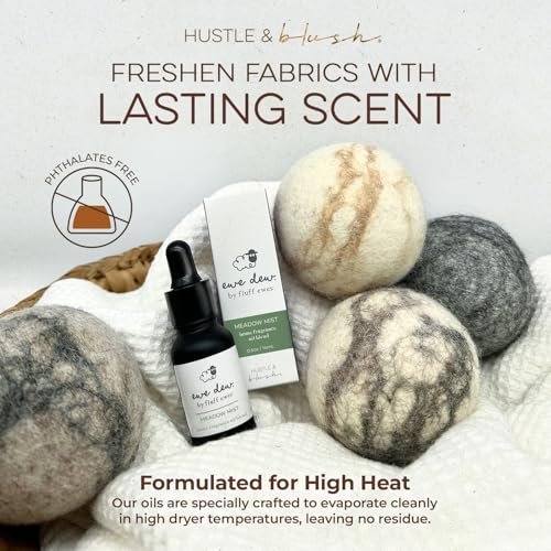 Hustle & Blush ätherisches Öl für Trocknerbälle, 15ml Meadow Mist, natürlicher Duft für Wäsche, langanhaltend frisch, ideal für Diffuser, Kerzenherstellung, DIY