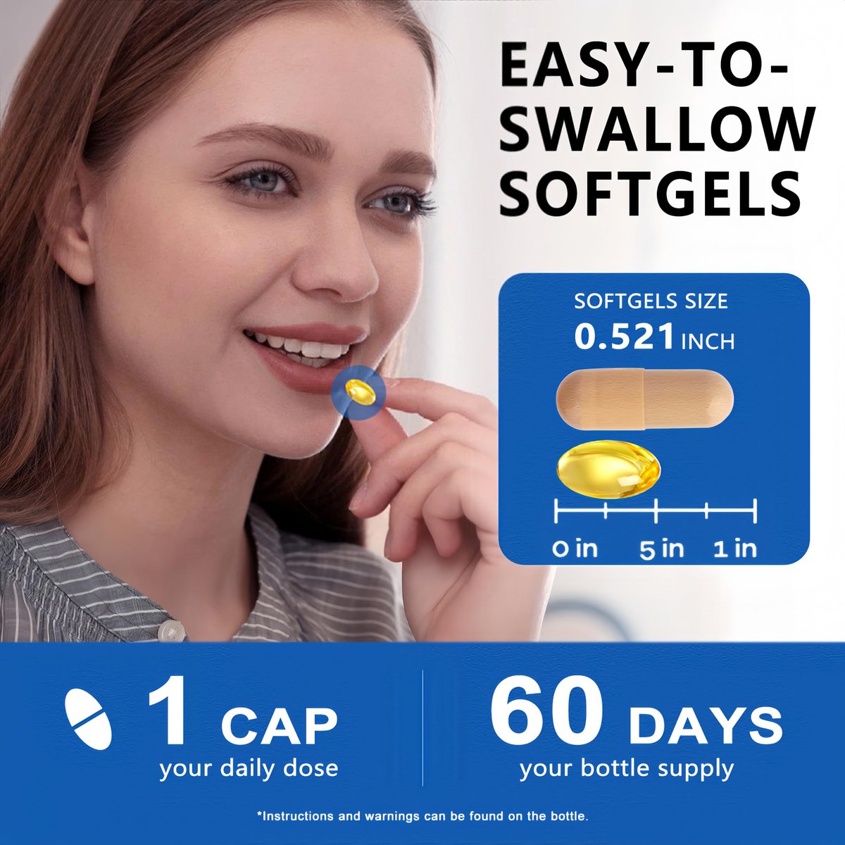 Cortisol Supplements für Frauen und Männer – Softgels mit Phosphatidylserin, Magnesium, Ashwagandha, L-Theanin – Hochabsorbierbare Kortisol-Detox-Kapseln für Entspannung, Stressabbau und besseren Schlaf – Non-GMO, 60 Portionen