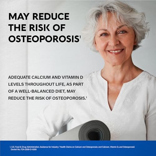 Calcium 1200 mg mit Vitamin D3 - Calciumcitrat für Frauen & Männer - Knochengesundheit, Stärke & Dichte - Hohe Absorption & Langsame Freisetzung - Laborgeprüft - 180 Tabletten, 60 Tage Vorrat