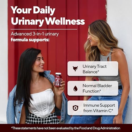 VitaUp D-Mannose & Cranberry Kapseln für Frauen – USA-Hergestellt, mit Cranberry, Vitamin C & D-Mannose – Unterstützung für Harnwege und Blase – 90 Vegane Kapseln