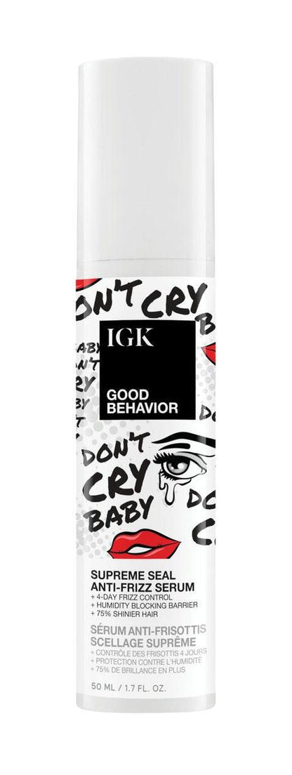 IGK Good Behavior Anti-Frizz Glättungsserum – Verleiht Glanz, schließt Feuchtigkeit aus, UV- und Hitzeschutz, für trockenes, zu Frizz neigendes Haar, 1,3 oz