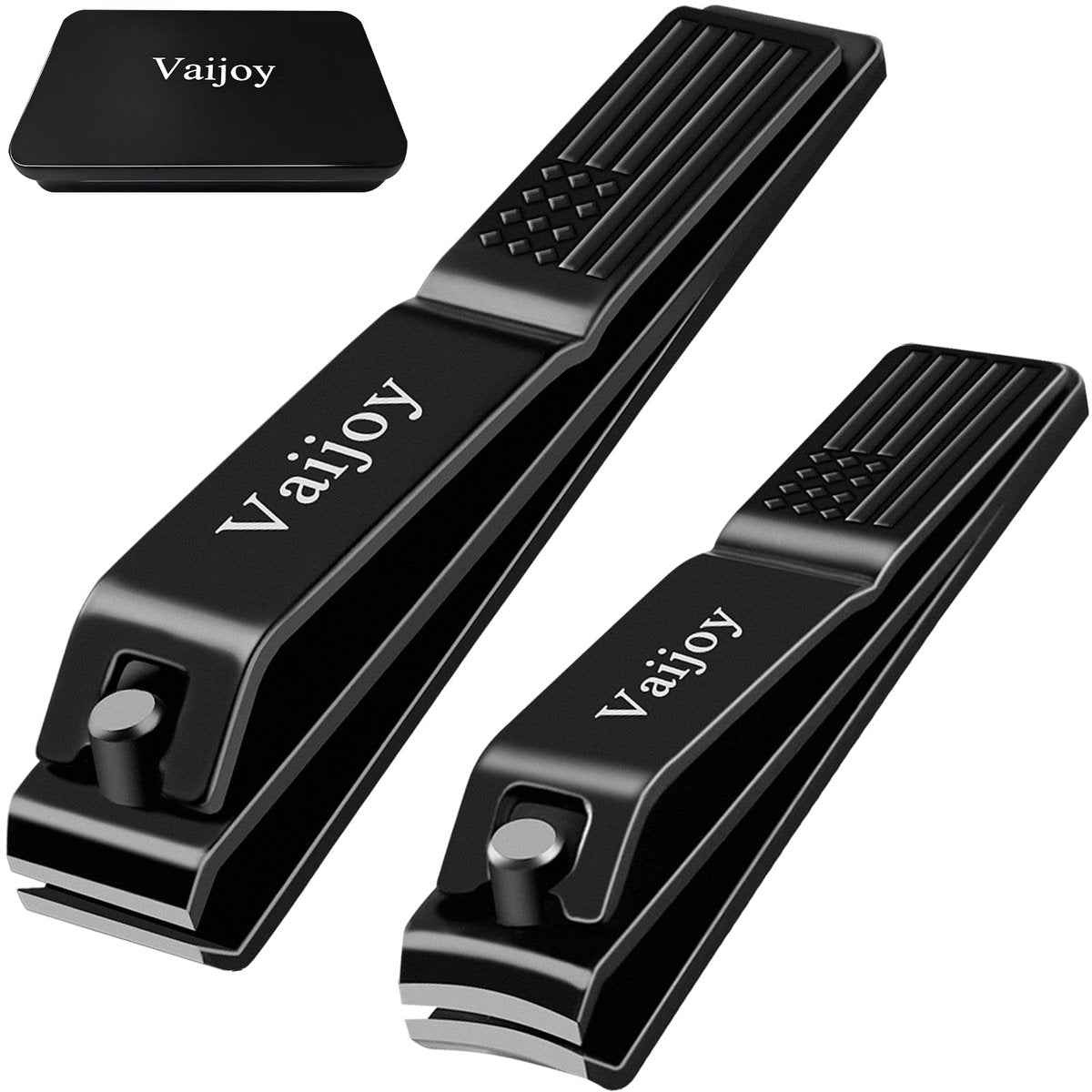 VAIJOY Nagelknipser Set Edelstahl – Fingernagel- und Zehennagelknipser für Männer und Frauen inklusive Aufbewahrungsdose
